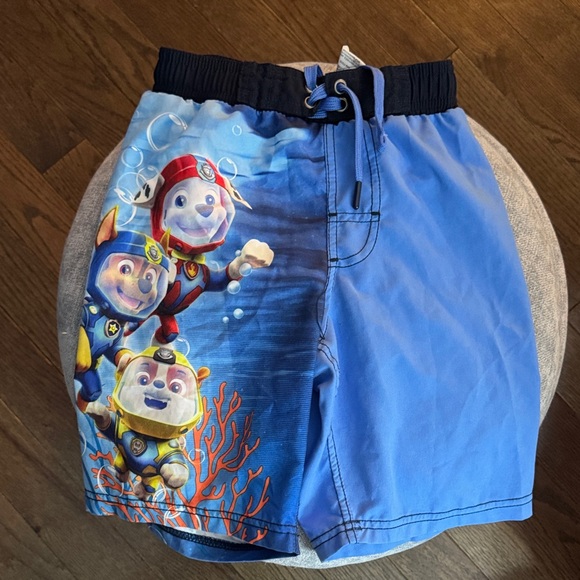 Paw Patrol Other - Paw Patrol Blue Character Swim Shorts with Navy Waistband